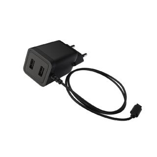 2USB 10W Built-in Micro USB Charger 